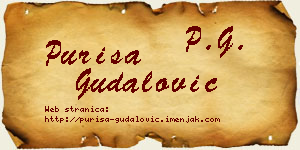 Puriša Gudalović vizit kartica